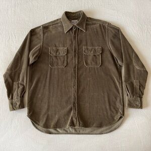 Vintage Carhartt Corduroy Shirt 38 Button Up 90s Japanese Top Cord